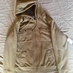 O’Neill zip-up hoodie. New with tags! Fleece lined!